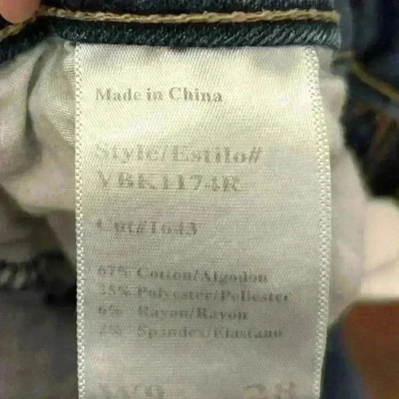 Women’s Dark Distressed Skinny Kancan Jeans Sz 9/28 Style# Vbk1174r - Picture 3 of 4